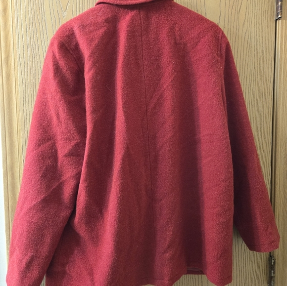 Vintage Harve Bernard 1960s 100% Wool Red Coat - Picture 7 of 7